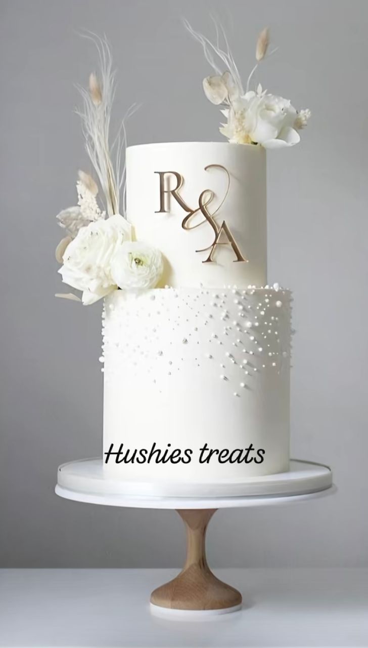 2-tier wedding cake